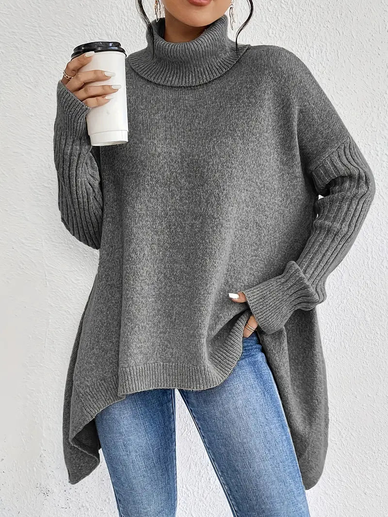 Elowen | Oversized Knit Turtleneck Sweater