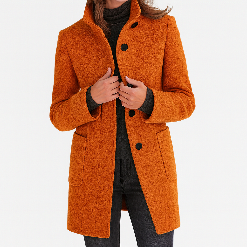 Ava | High Collar Coat