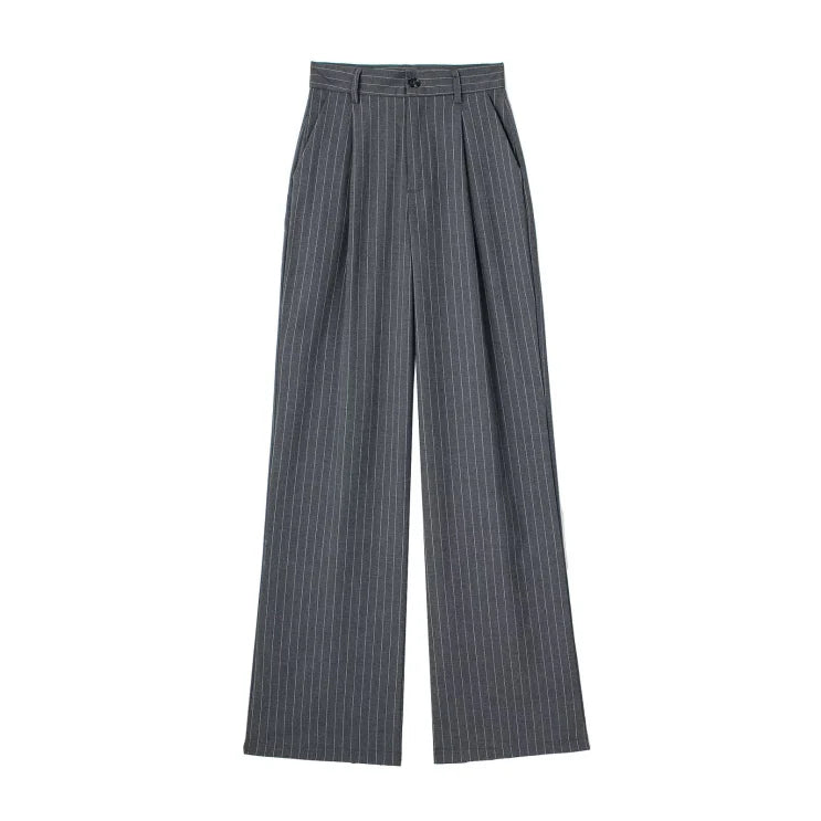 Noelle | High Waist Striped Trousers