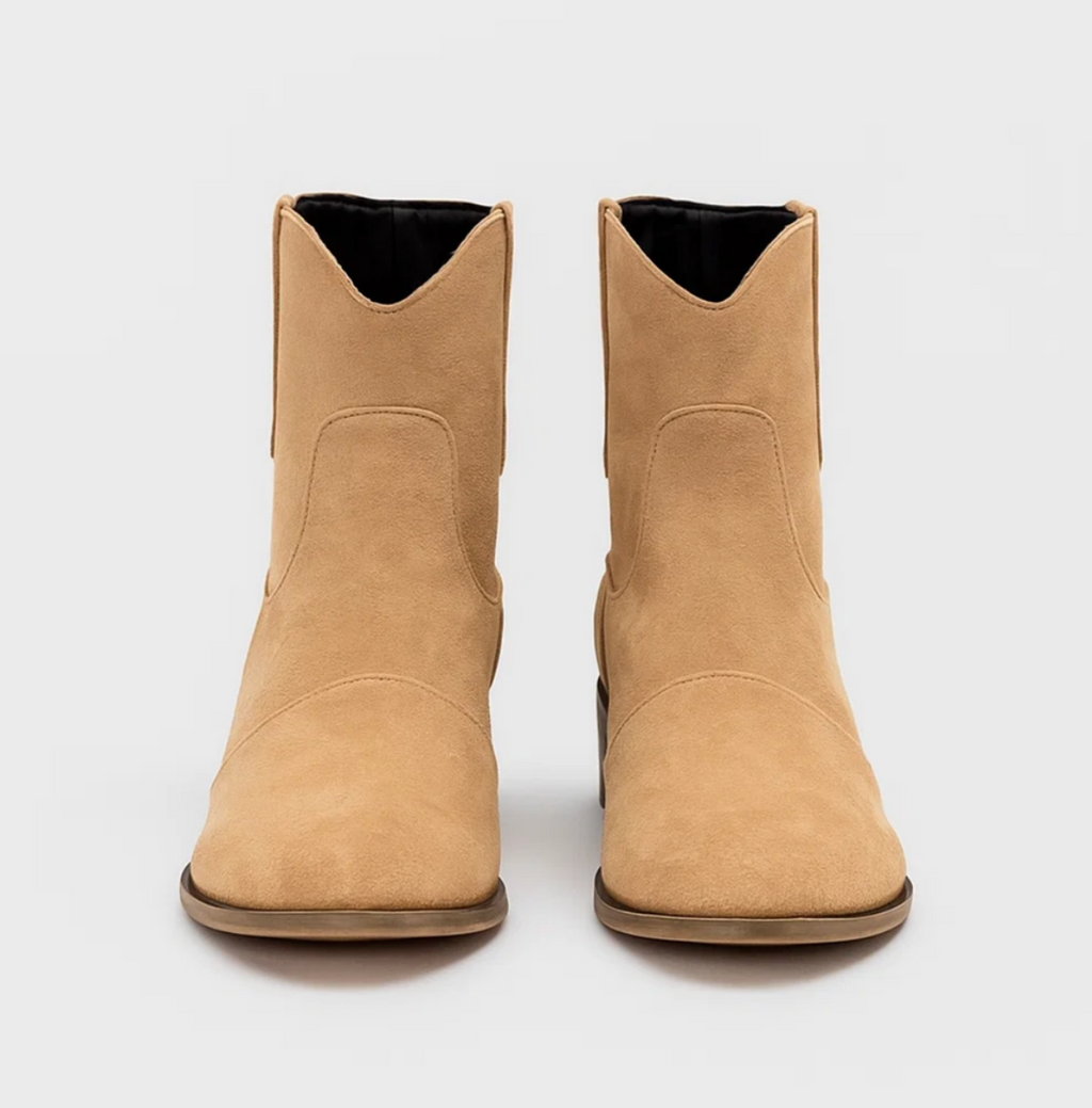 Suede western boots