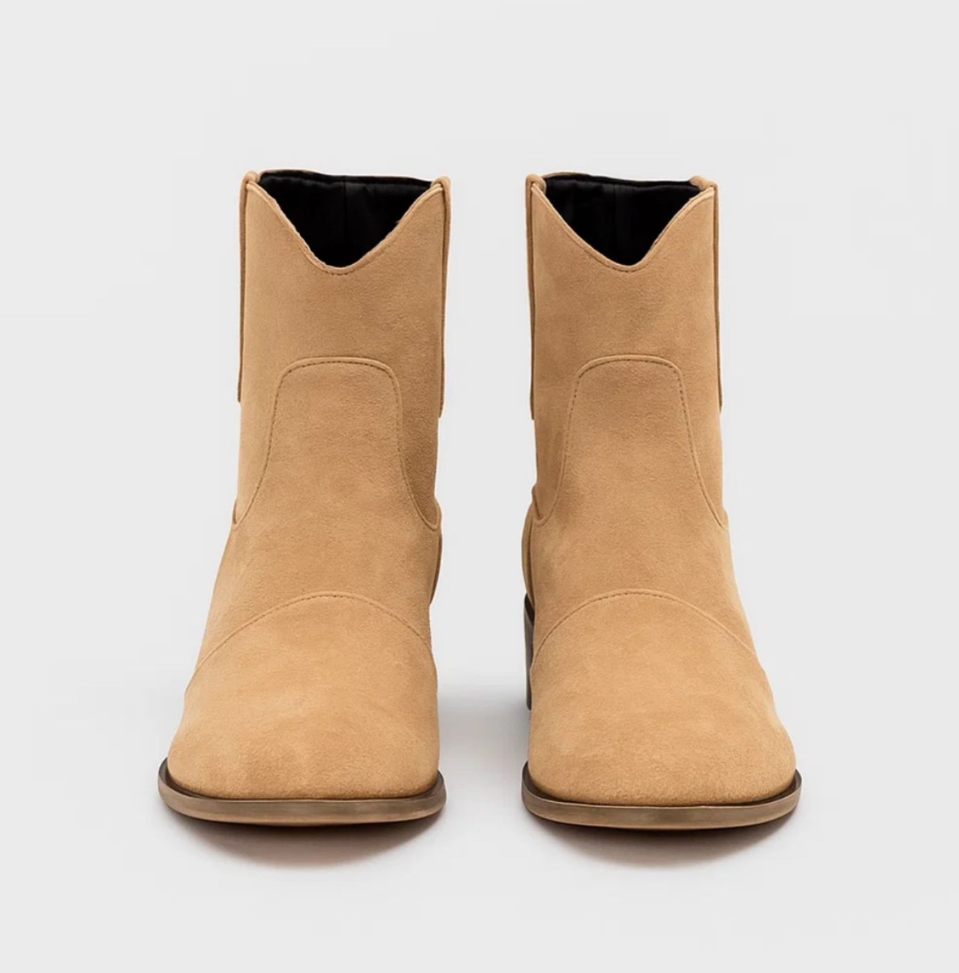 Suede western boots