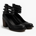 Vintage Elegance Leather Heels