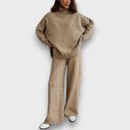 Gevanna | Two-Piece Knitted Set with Roll Neck