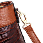 Oriana - Retro Gradient Crocodile Handbag